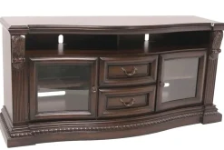 Mor Furniture Media Consoles & Hutches|Tv Stands|Bella Media Console In Brown, 67 Inch