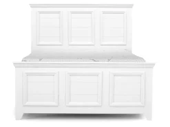 Mor Furniture Bedroom Sets|Bella Panel Bed, Dresser, Mirror & Nightstand In White, Twin