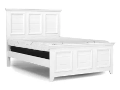Mor Furniture Bedroom Sets|Bella Panel Bed, Dresser, Mirror & Nightstand In White, Twin