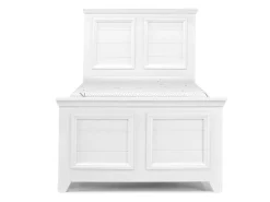 Mor Furniture Bedroom Sets|Bella Panel Bed, Dresser, Mirror & Nightstand In White, Twin