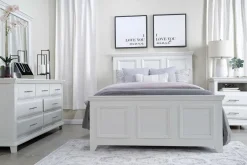 Mor Furniture Beds|Bella Panel Bed In White, Twin