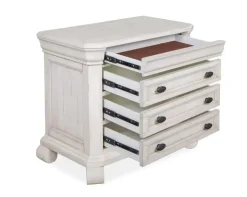 Mor Furniture Nightstands|Bellamy 4 Drawer Nightstand In Charcoal