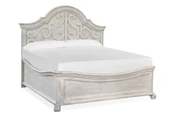 Mor Furniture Beds|Bellamy Arch Panel Bed In Charcoal, Eastern King