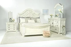 Mor Furniture Beds|Bellamy Arch Panel Bed In Charcoal, Eastern King