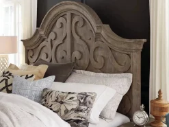 Mor Furniture Beds|Bellamy Arch Panel Bed In Charcoal, Eastern King