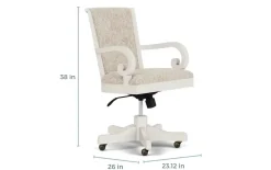 Mor Furniture Desk Chairs|Bellamy Desk Chair In White