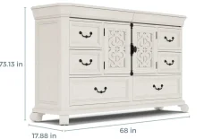 Mor Furniture Dressers & Chests|Bellamy Dresser In White