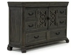 Mor Furniture Bedroom Sets|Bellamy Sleigh Bed, Dresser, Mirror & 4 Drawer Nightstand In , Queen Charcoal