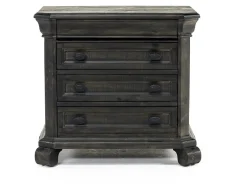 Mor Furniture Bedroom Sets|Bellamy Sleigh Bed, Dresser, Mirror & 4 Drawer Nightstand In , Queen Charcoal