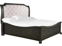 Mor Furniture Beds|Bellamy Sleigh Bed W/ Storage In White, Queen