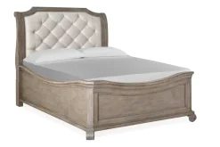 Mor Furniture Beds|Bellamy Sleigh Bed W/ Storage In White, Queen