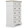 Mor Furniture Dressers & Chests|Bellevue Chest In Antique White & Walnut