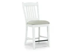 Mor Furniture Seating For 4|Counter Height Dining Sets|Bellevue Counter Height Dining Table & 4 Stools In Antique White