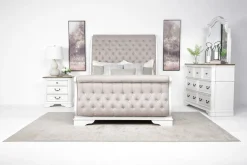 Mor Furniture Dressers & Chests|Bellevue Dresser In Antique White & Walnut
