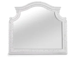 Mor Furniture Bedroom Mirrors|Bellevue Mirror In Antique White/ Walnut