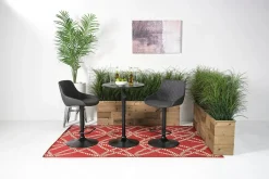 Mor Furniture Dining Tables|Bentley Adjustable Height Round Pub Table In Black, Swivel