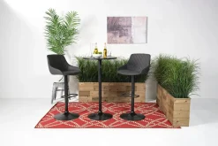 Mor Furniture Dining Tables|Bentley Adjustable Height Round Pub Table In Black, Swivel