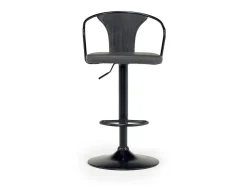 Mor Furniture Barstools|Seating For 2|Bentley Adjustable Height Round Pub Table In Black & 2 Eagle Barstools, Swivel