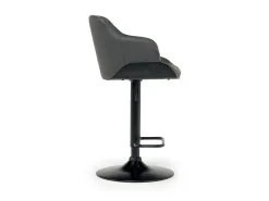 Mor Furniture Barstools|Seating For 2|Bentley Adjustable Height Round Pub Table In Black & 2 Eagle Barstools, Swivel