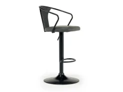 Mor Furniture Barstools|Seating For 2|Bentley Adjustable Height Round Pub Table In Black & 2 Eagle Barstools, Swivel