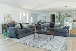 Mor Furniture Living Room Sets|Bermuda Large Sofa & Loveseat In , Down Victory Sterling