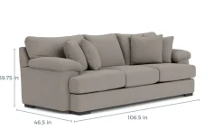 Mor Furniture Sofas|Bermuda Large Sofa, Down - Custom Order