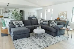 Mor Furniture Sectionals|Bermuda Tux Loveseat Chaise Sectional Ii In , Left Facing Victory Sterling