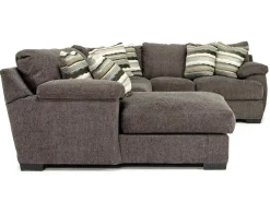 Mor Furniture Sectionals|Bermuda Tux Loveseat Chaise Sectional Ii In , Left Facing Victory Sterling