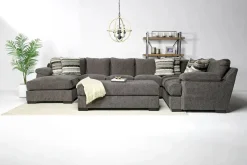 Mor Furniture Sectionals|Bermuda Tux Sofa Chaise Sectional, Left Facing, Down - Custom Order
