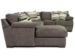 Mor Furniture Sectionals|Bermuda Tux Sofa Chaise Sectional In , Left Facing Victory Sterling