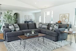 Mor Furniture Sectionals|Bermuda Tux Sofa Sectional In , Left Facing Victory Sterling