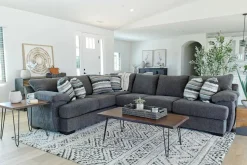 Mor Furniture Sectionals|Bermuda Tux Sofa Sectional In , Left Facing Victory Sterling