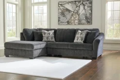 Mor Furniture Sofas|Biddeford Sofa Chaise In Shadow, Left Facing