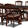 Mor Furniture Seating For 4|Dining Room Sets|Bixby Oval Dining Table & 4 Chairs In Espresso