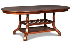 Mor Furniture Seating For 4|Dining Room Sets|Bixby Oval Dining Table & 4 Chairs In Espresso