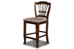 Mor Furniture Seating For 4|Round Dining Sets|Bixby Round Counter Height Dining Table & 4 Stools In Espresso