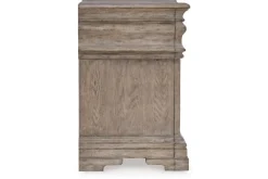 Mor Furniture Nightstands|Blairhurst 3 Drawer Charging Nightstand In Light Grayish Brown