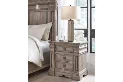 Mor Furniture Nightstands|Blairhurst 3 Drawer Charging Nightstand In Light Grayish Brown