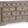 Mor Furniture Dressers & Chests|Blairhurst Dresser In Light Grayish Brown