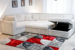 Mor Furniture Sectionals|Bliss Tux Loveseat Chaise Sectional In Mist Gray