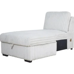 Mor Furniture Sectionals|Bliss Tux Loveseat Chaise Sectional In Mist Gray
