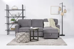 Mor Furniture Sofas|Bloom Reversible Sofa Chaise In Gray