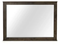 Mor Furniture Bedroom Sets|Blue Ridge Panel Bed, Dresser, Mirror & Nightstand In Rustic Gray, Queen