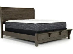 Mor Furniture Bedroom Sets|Blue Ridge Panel Bed, Dresser, Mirror & Nightstand In Rustic Gray, Queen