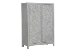 Mor Furniture Armoires|Boho Chic Armoire In Washed White