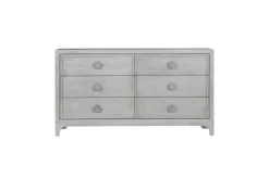 Mor Furniture Bedroom Sets|Boho Chic Platform Bed, Dresser, Mirror & Nightstand In Washed White, Full