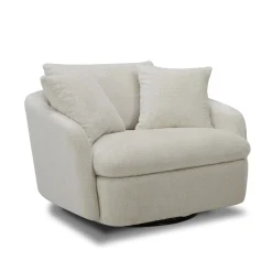 Mor Furniture Chairs|Boomer Swivel Chair In Dove