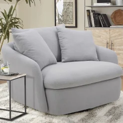 Mor Furniture Chairs|Boomer Swivel Chair In Dove