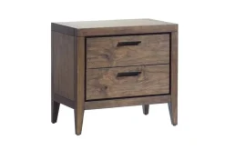 Mor Furniture Bedroom Sets|Boracay Panel Bed W/ Storage, Dresser, Mirror & Nightstand In Wild Oats Brown, Queen