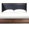Mor Furniture Beds|Boracay Panel Bed W/ Storage In Wild Oats Brown, Queen